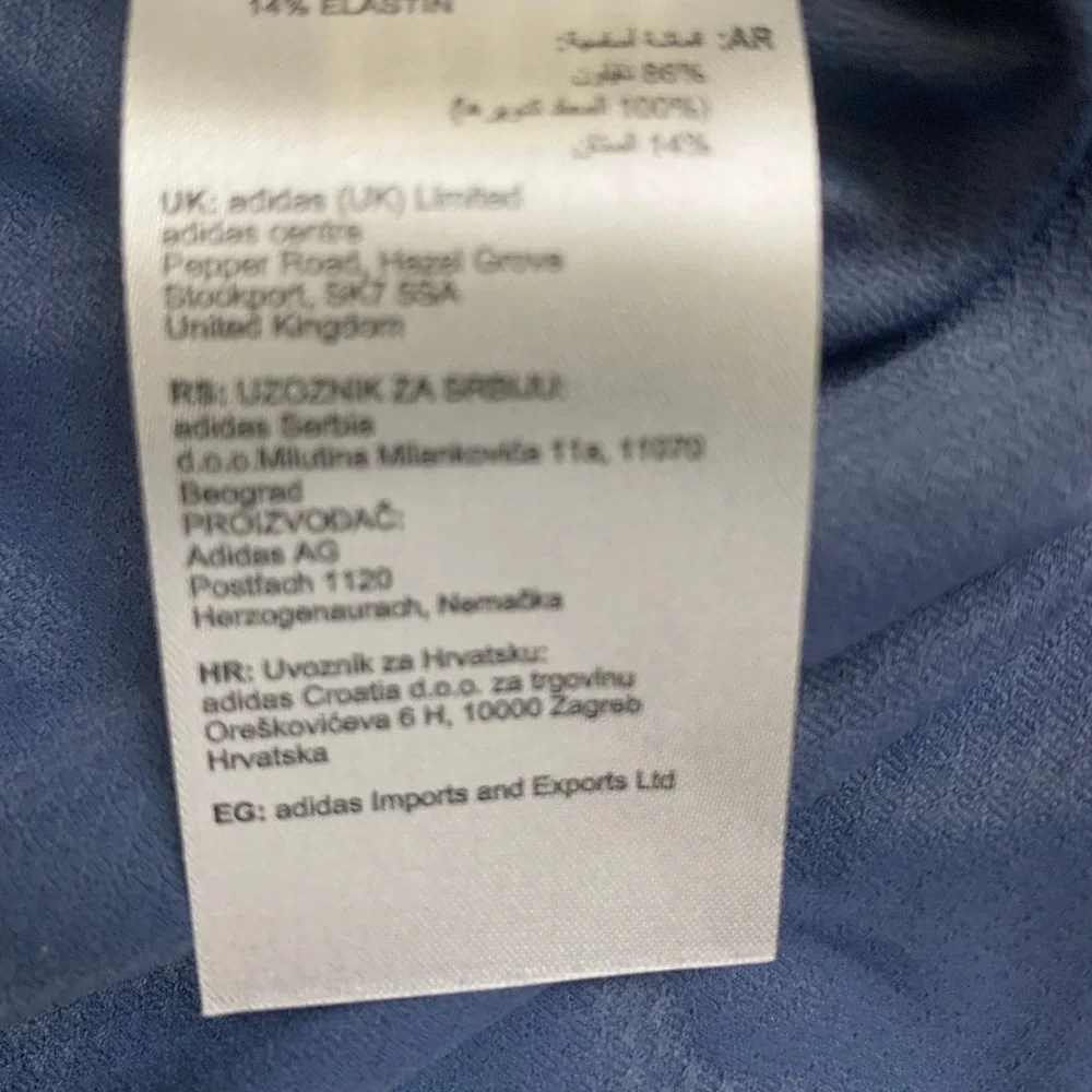 Adidas Golf Mens Polo Shirt Blue Watercolor Cloud Print IM7895‎ Size Medium